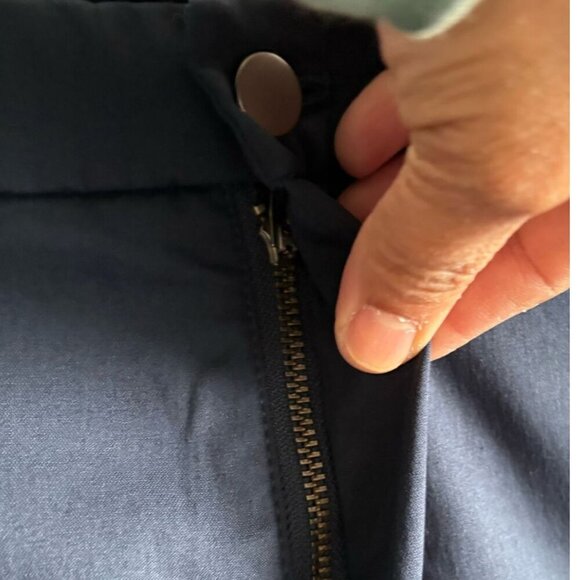 Lululemon Men Front Button Closure Two Side Back Pocket Trouser Navy Blue Sz 38 - Picture 9 of 14